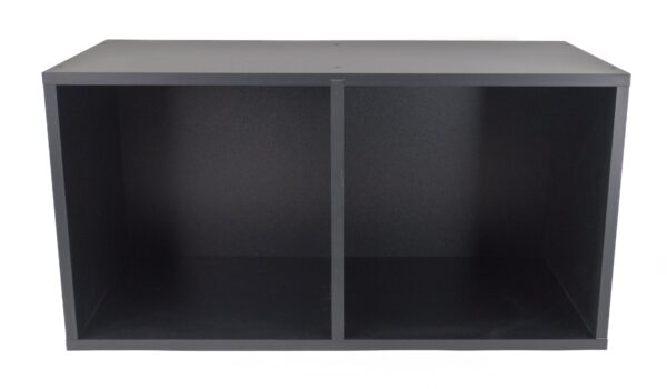 Studio 57 Vinyl Record Storage Shelf (Double, Black) - Image 2
